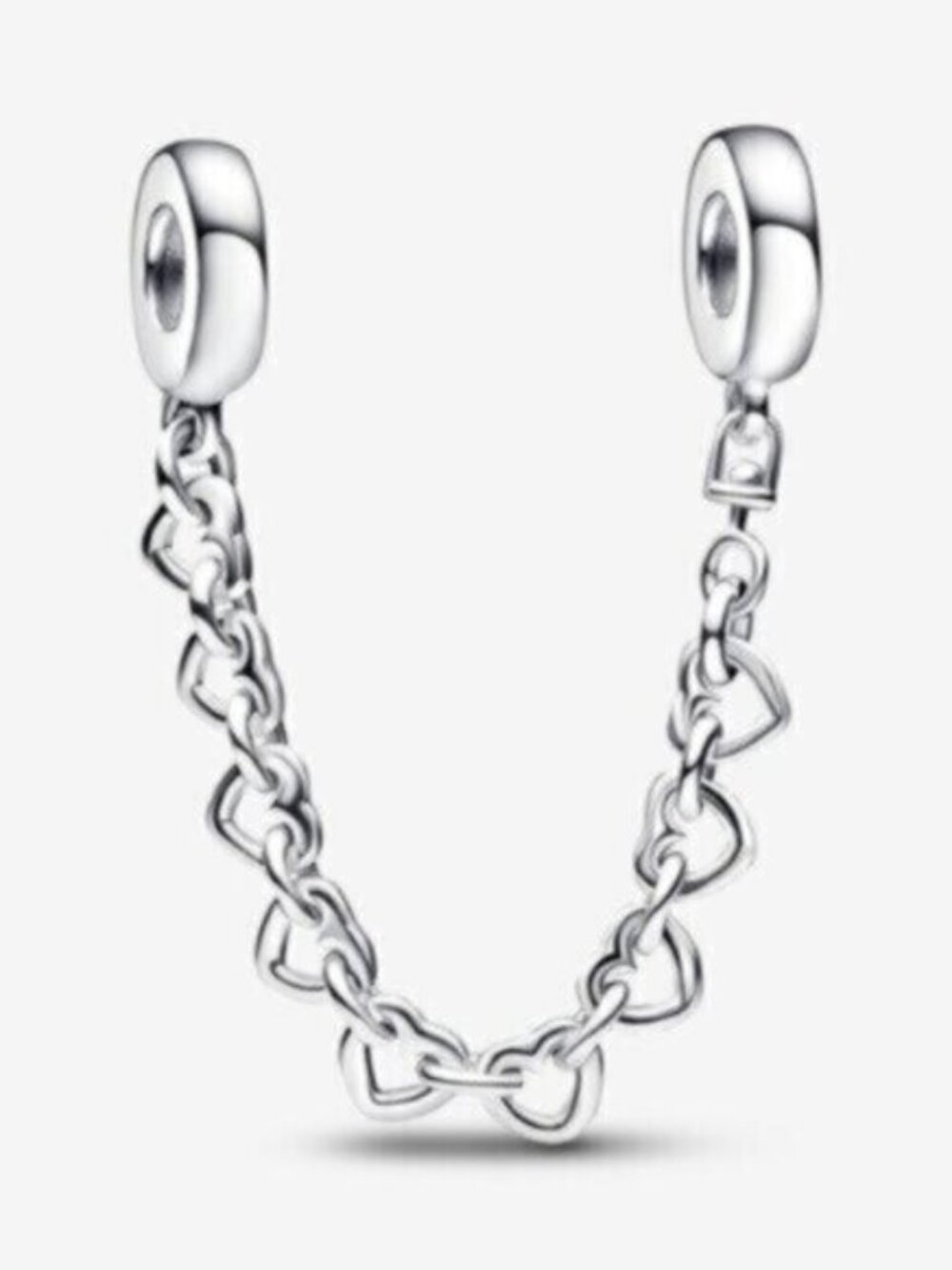 Pandora Linked Hearts Safety Chain